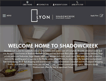Tablet Screenshot of lyonshadowcreek.com